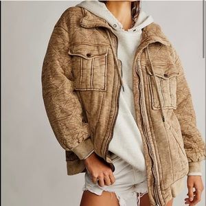 We The Free Luna Cozy Bomber Jacket